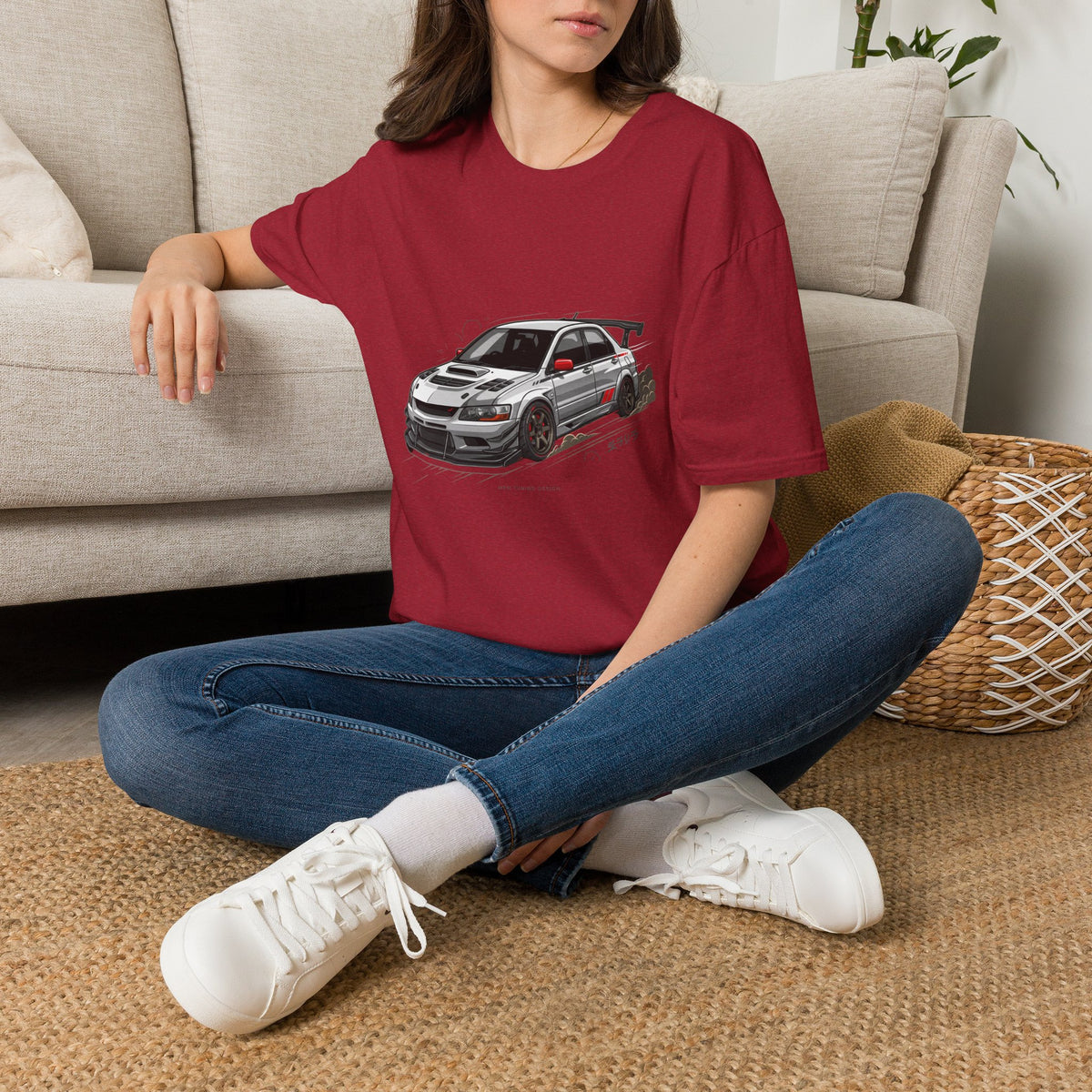 Rally Evo Car T-Shirt — Racing Mitsubishi Lancer Graphic Tee | MPM Tuning Design