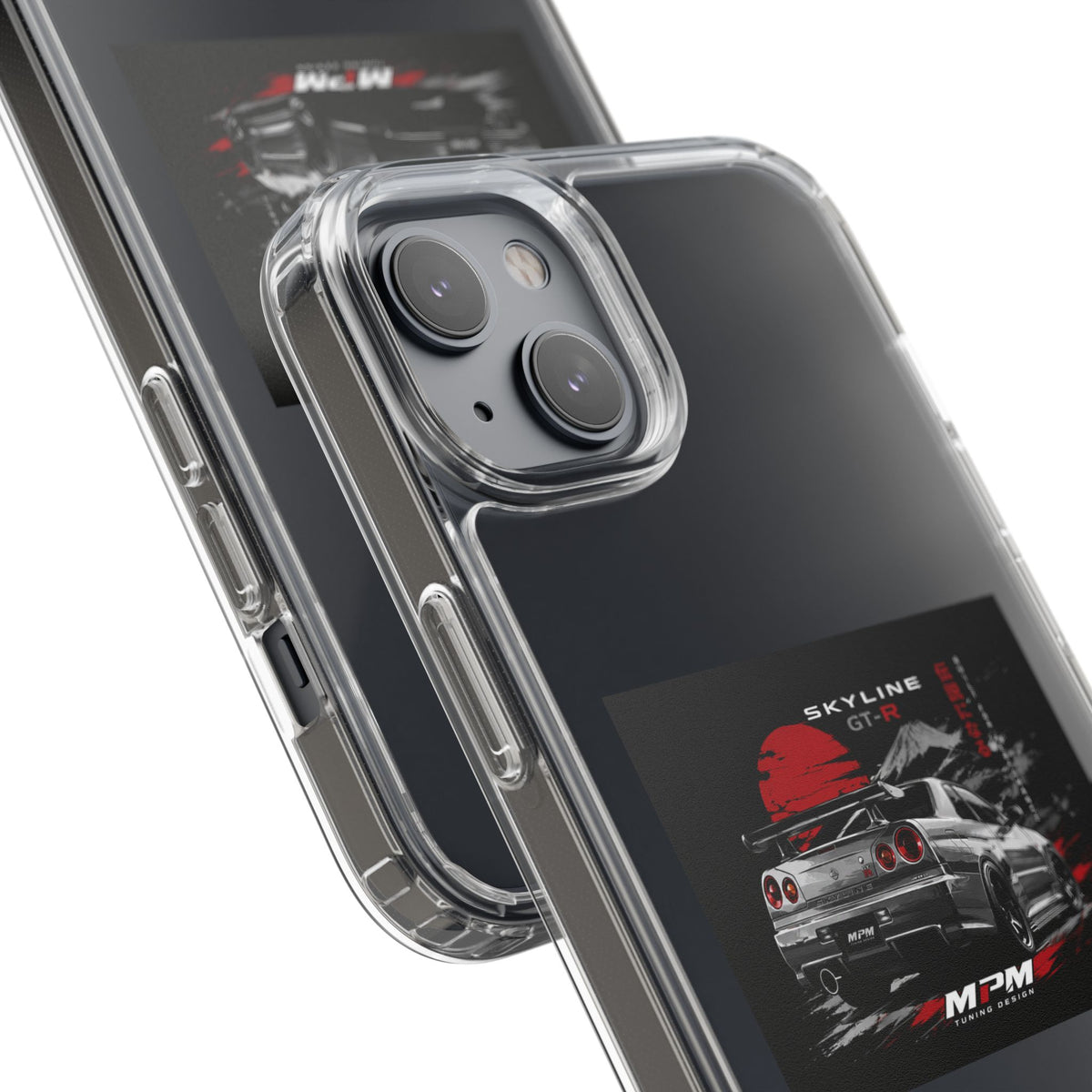Clear Phone Case — Nissan Skyline GT-R Racing Car Graphic | MPM Tuning Design