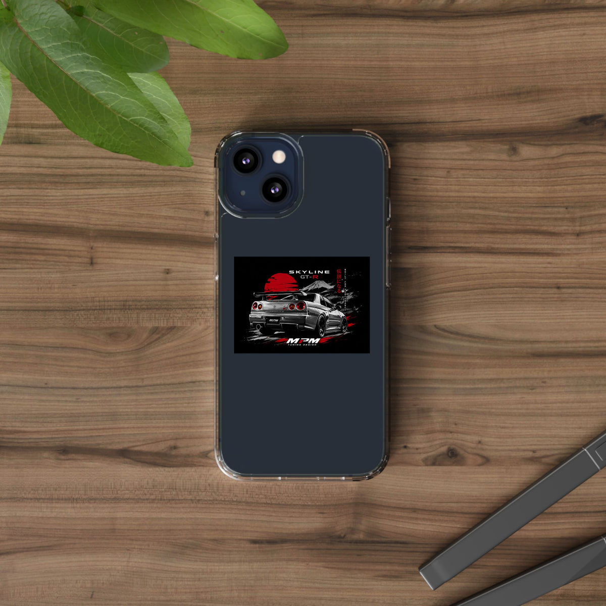 Clear Phone Case — Nissan Skyline GT-R Racing Car Graphic | MPM Tuning Design