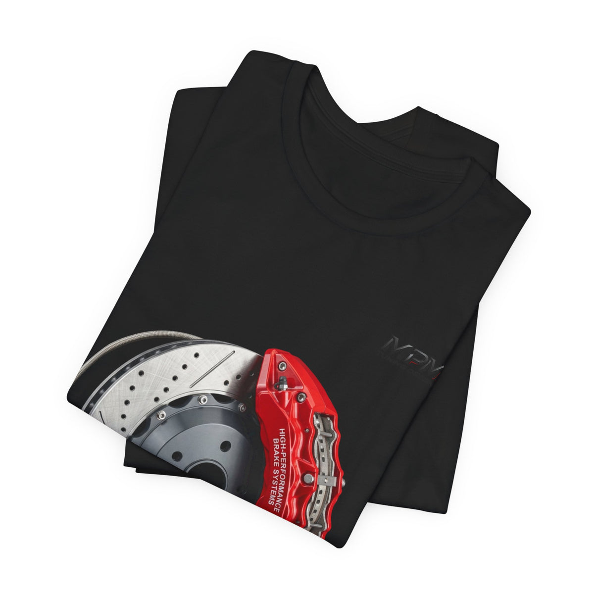 Brake Caliper Graphic Tee — Motorsport Disc Brake T-Shirt | MPM Tuning Design