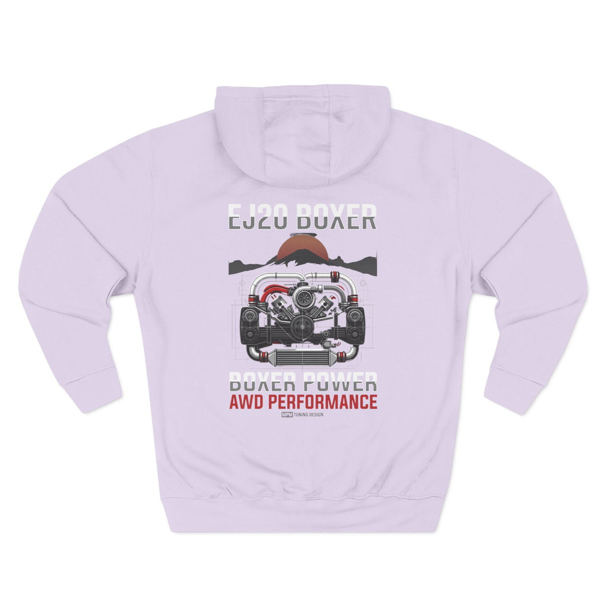 Rugged AWD Performance Hoodie — Off-Road Engine Graphic Fleece | MPM Tuning Design