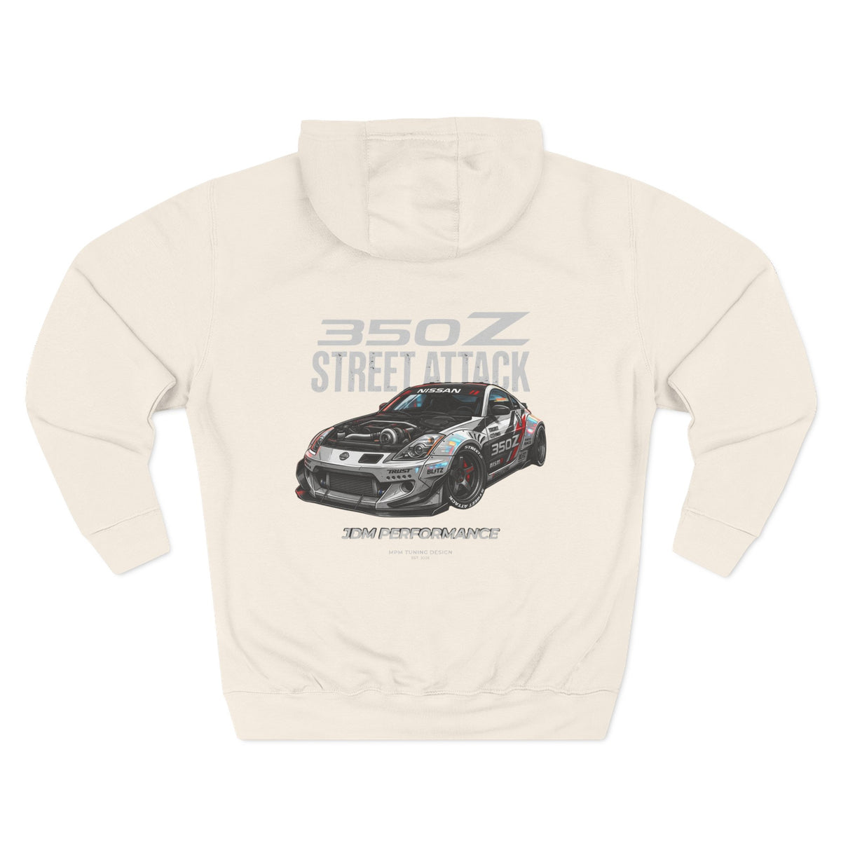 Nissan 350Z Street Attack Hoodie — JDM Racing Car Graphic Fleece | MPM Tuning Design