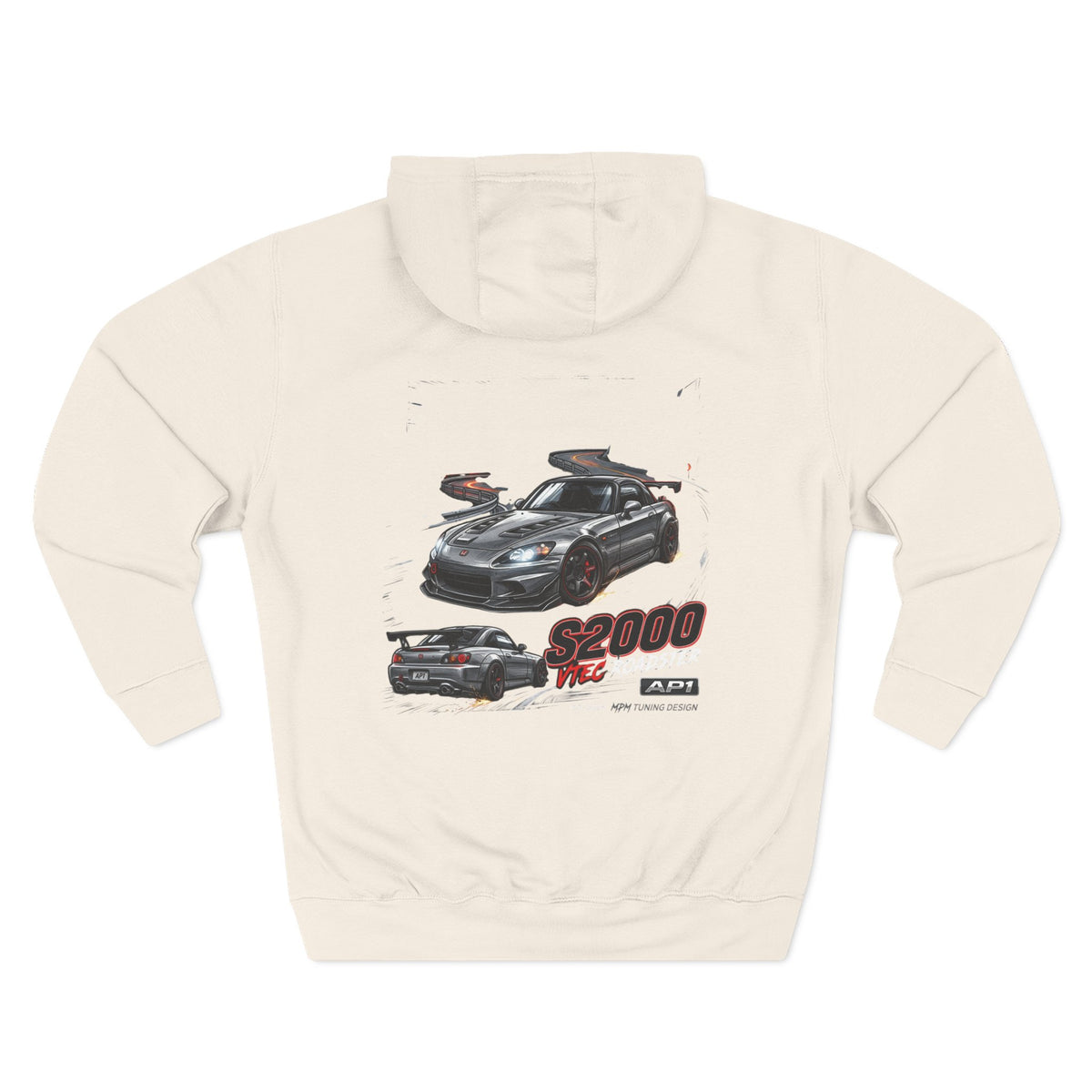 Honda S2000 Racing Hoodie — JDM Sports Car Graphic Fleece | MPM Tuning Design