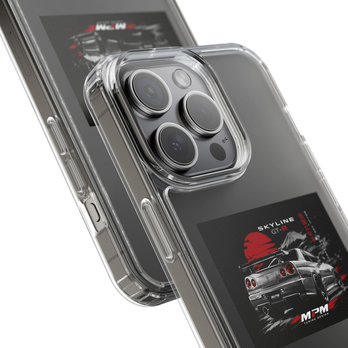 Clear Phone Case — Nissan Skyline GT-R Racing Car Graphic | MPM Tuning Design