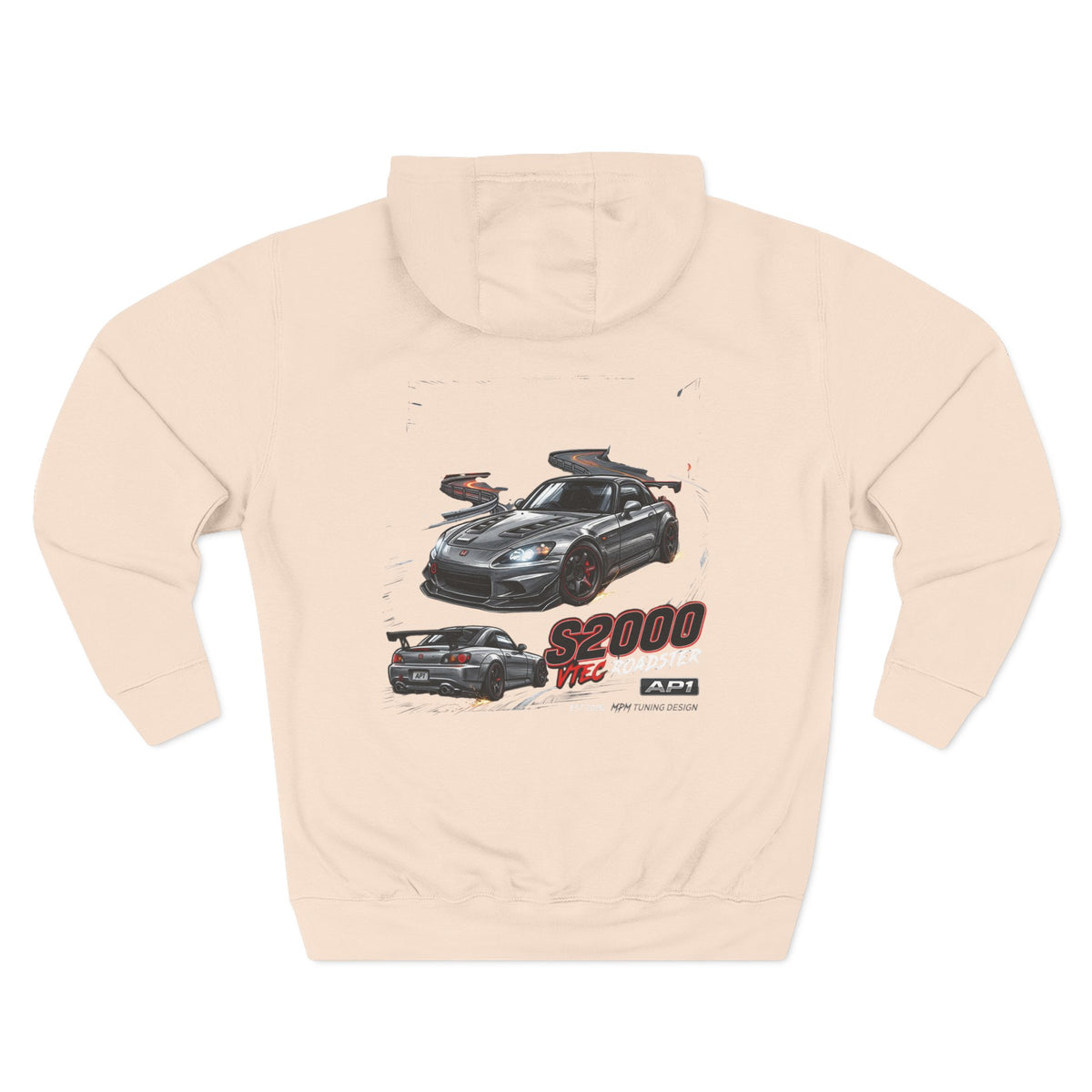 Honda S2000 Racing Hoodie — JDM Sports Car Graphic Fleece | MPM Tuning Design