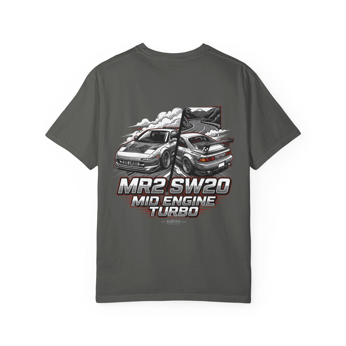 Toyota MR2 SW20 Mid-Engine Turbo T-Shirt — JDM Racing Graphic Tee | MPM Tuning Design