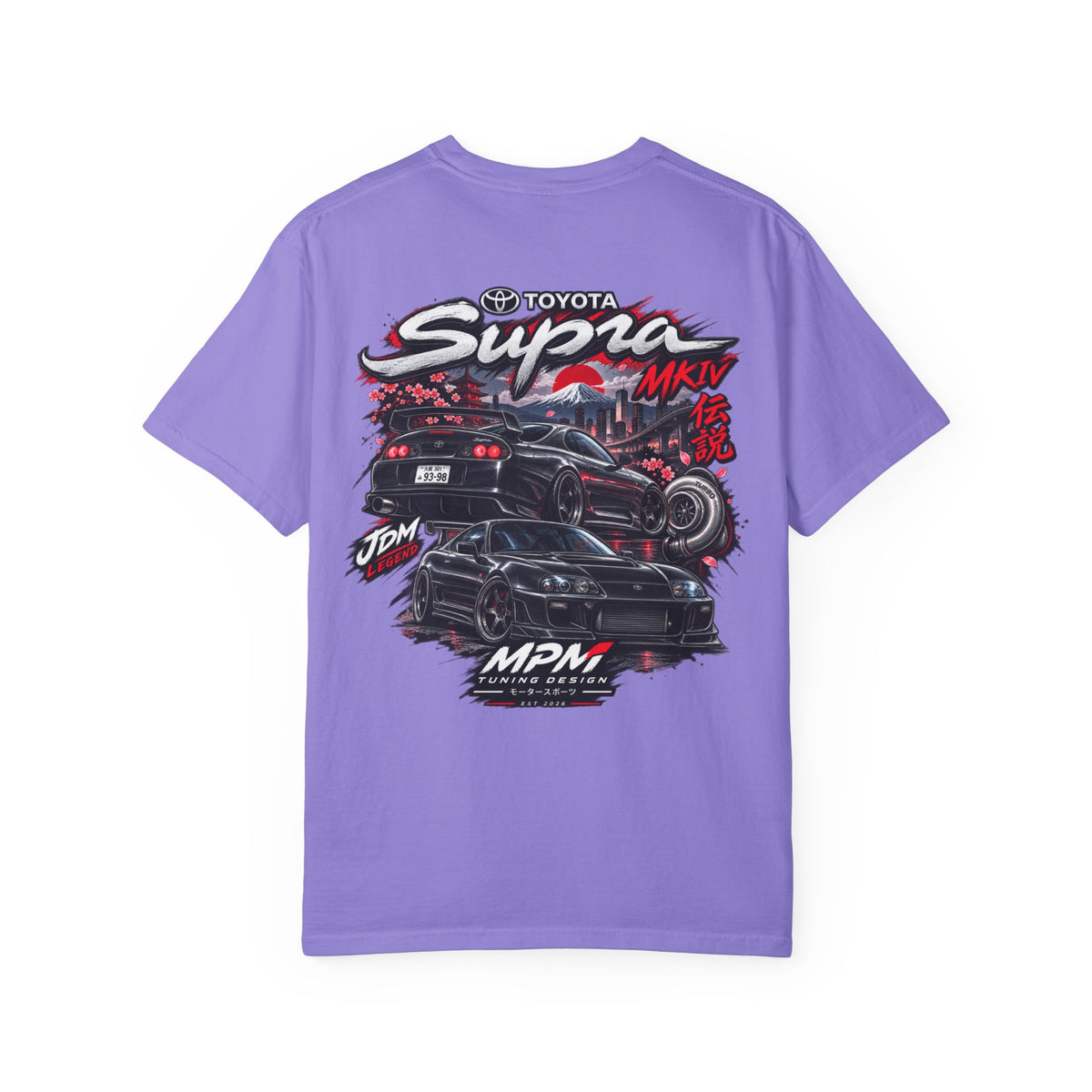 Toyota Supra MKIV Graphic T-Shirt — JDM Street Racing Tee | MPM Tuning Design