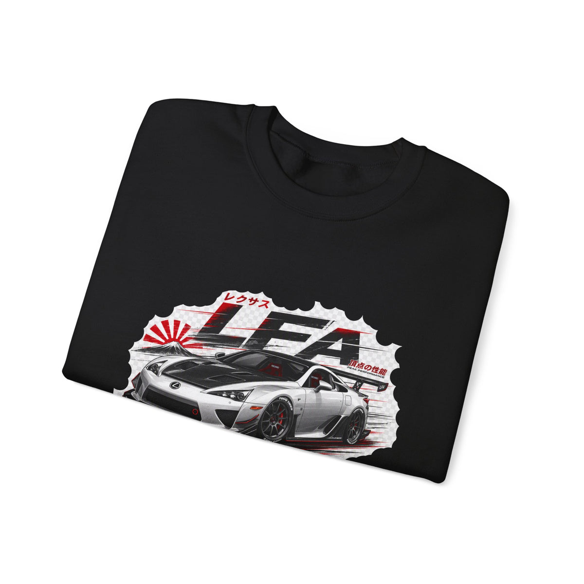 JDM Racing Car Crewneck Sweatshirt — LEA Sports Car Graphic | MPM Tuning Design