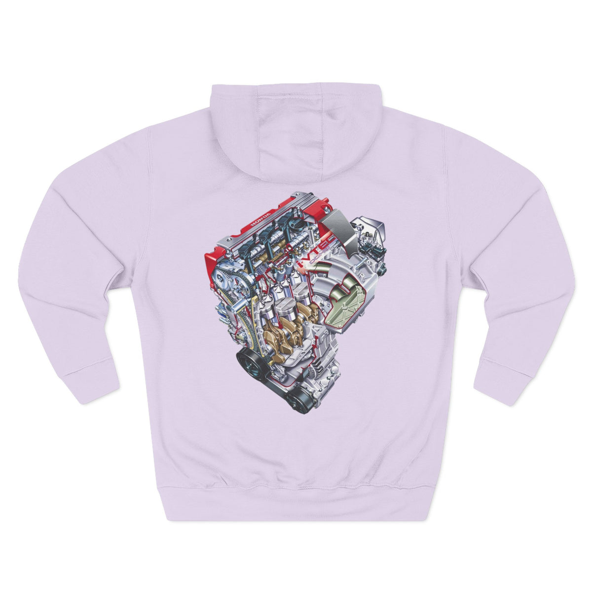 Engine Cutaway Diagram Hoodie — Automotive Illustration Fleece | MPM Tuning Design