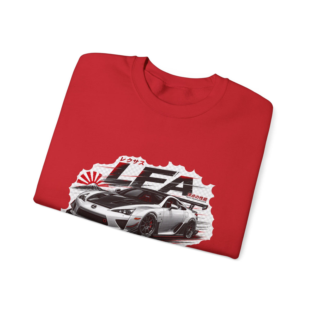 JDM Racing Car Crewneck Sweatshirt — LEA Sports Car Graphic | MPM Tuning Design