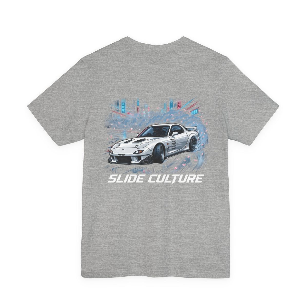 Silver Sports Car Skyline Graphic T-Shirt – MPM Tuning Design