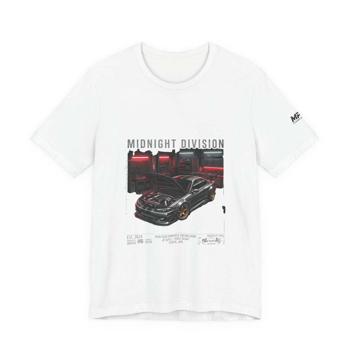 Midnight Division Tee — Retro Racing Graphic T-Shirt