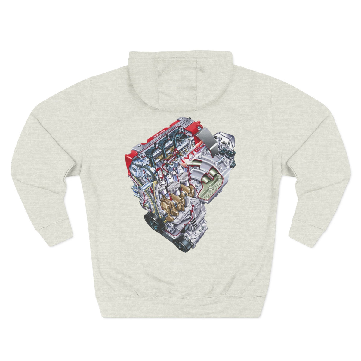 Engine Cutaway Diagram Hoodie — Automotive Illustration Fleece | MPM Tuning Design