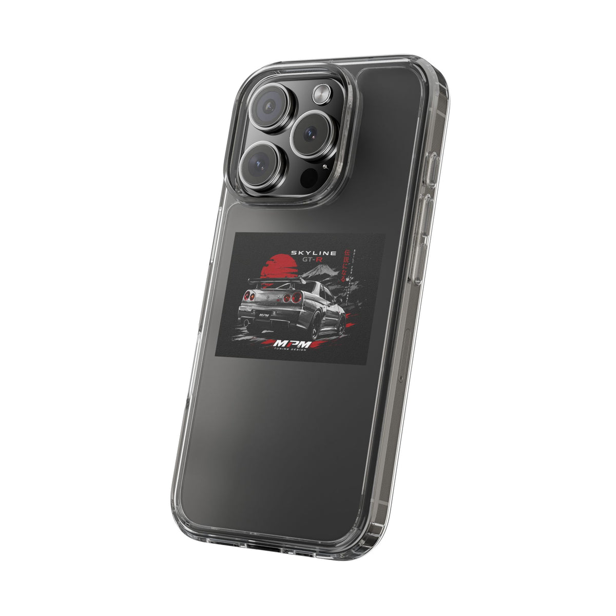 Clear Phone Case — Nissan Skyline GT-R Racing Car Graphic | MPM Tuning Design