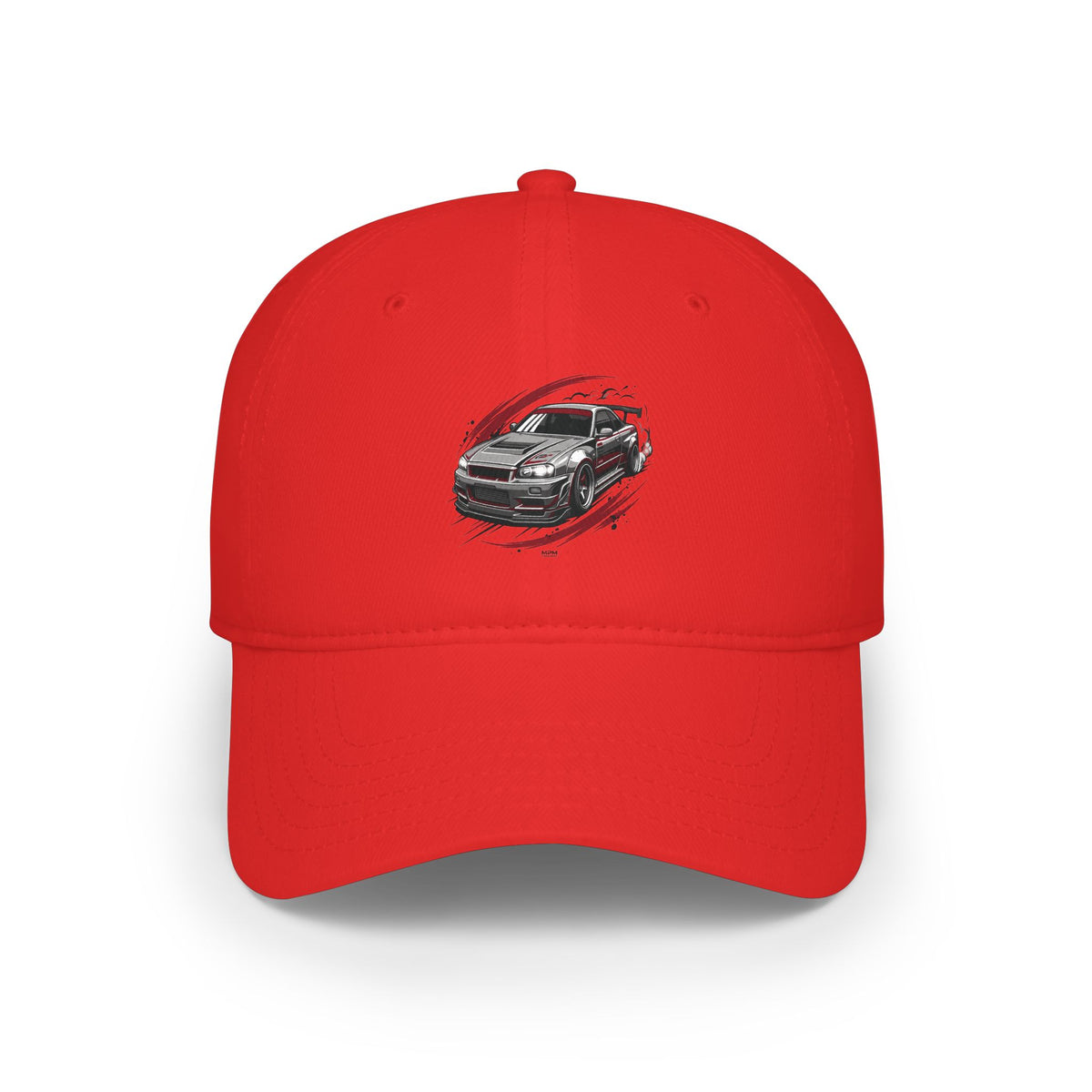 Racing Car Sketch Low Profile Baseball Cap — Car Enthusiast Hat | MPM Tuning Design
