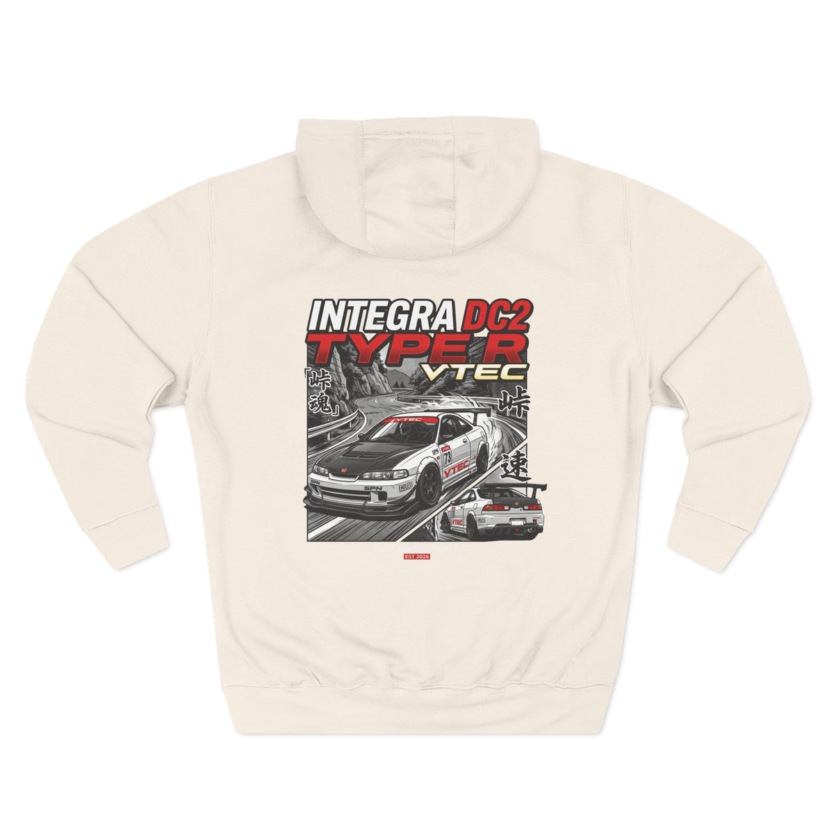 Honda Integra DC2 Type R VTEC Hoodie — Racing Graphic Fleece | MPM Tuning Design