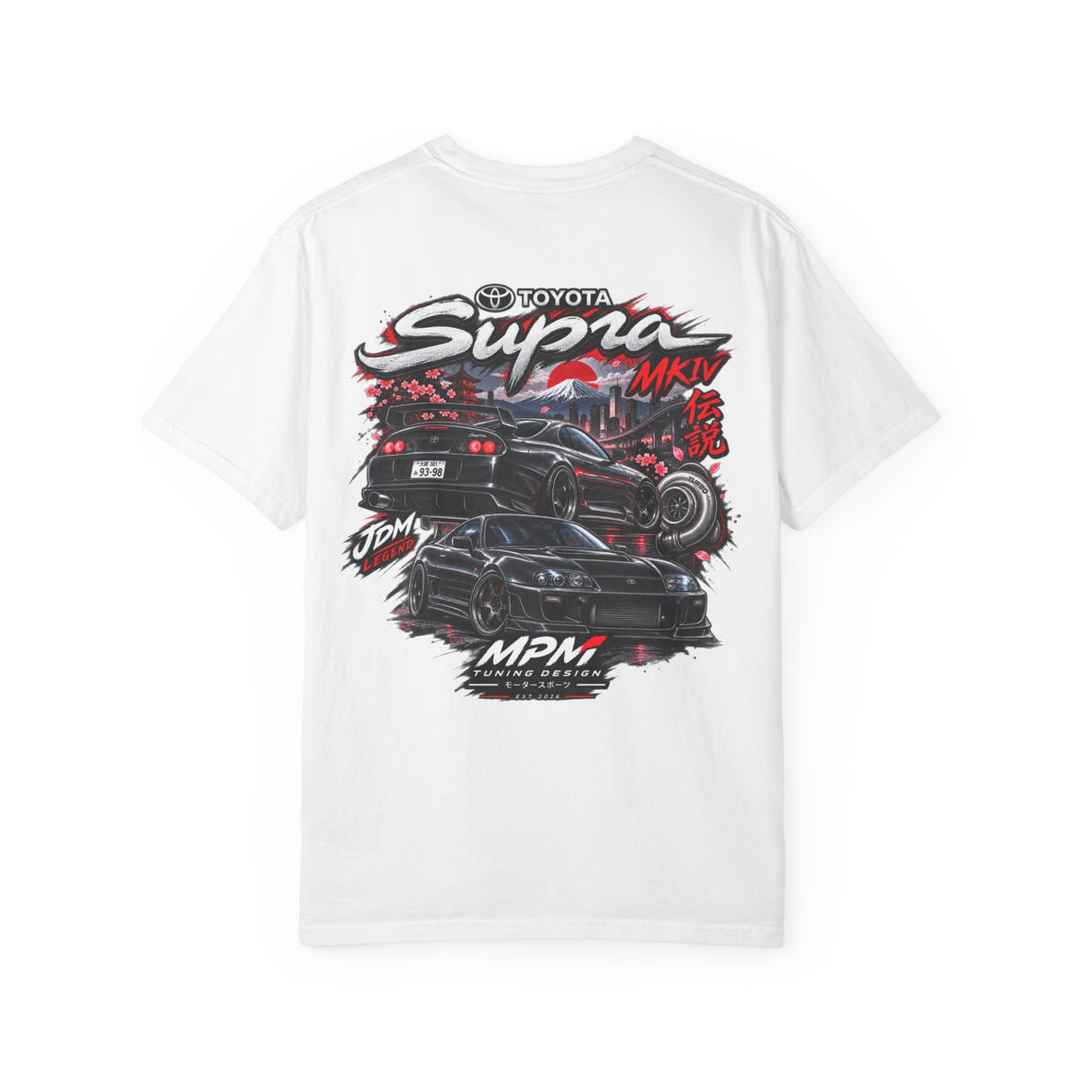 Toyota Supra MKIV Graphic T-Shirt — JDM Street Racing Tee | MPM Tuning Design