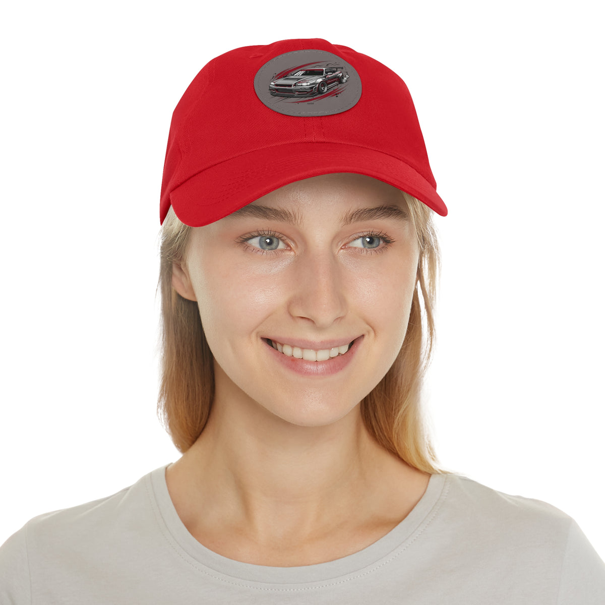 Racing Car Leather Patch Dad Hat — Vintage Sport Sedan Cap | MPM Tuning Design