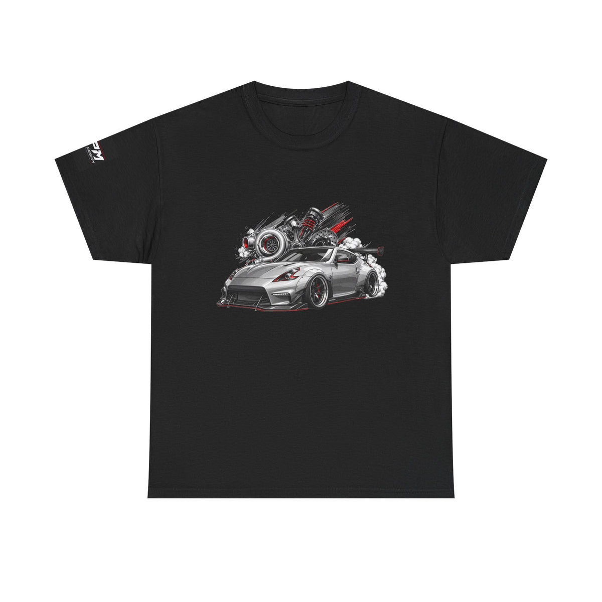 Sports Coupe Racing Car Graphic Tee — Speed Engine Design | MPM Tuning Design