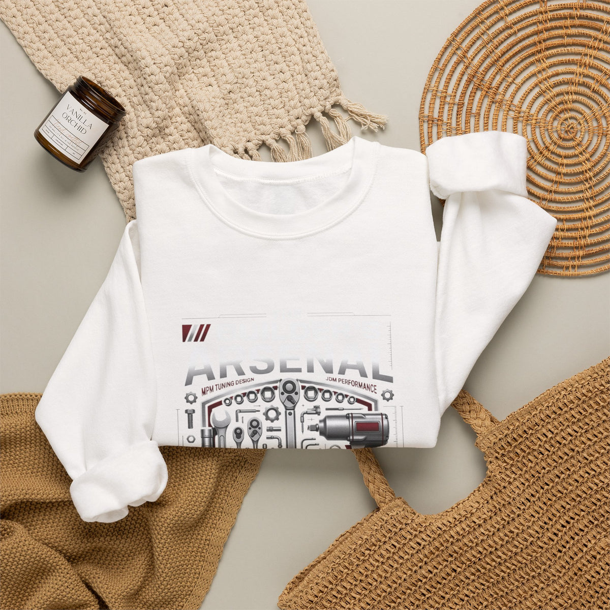 Mechanic Tools Shield Crewneck Sweatshirt | MPM Tuning Design