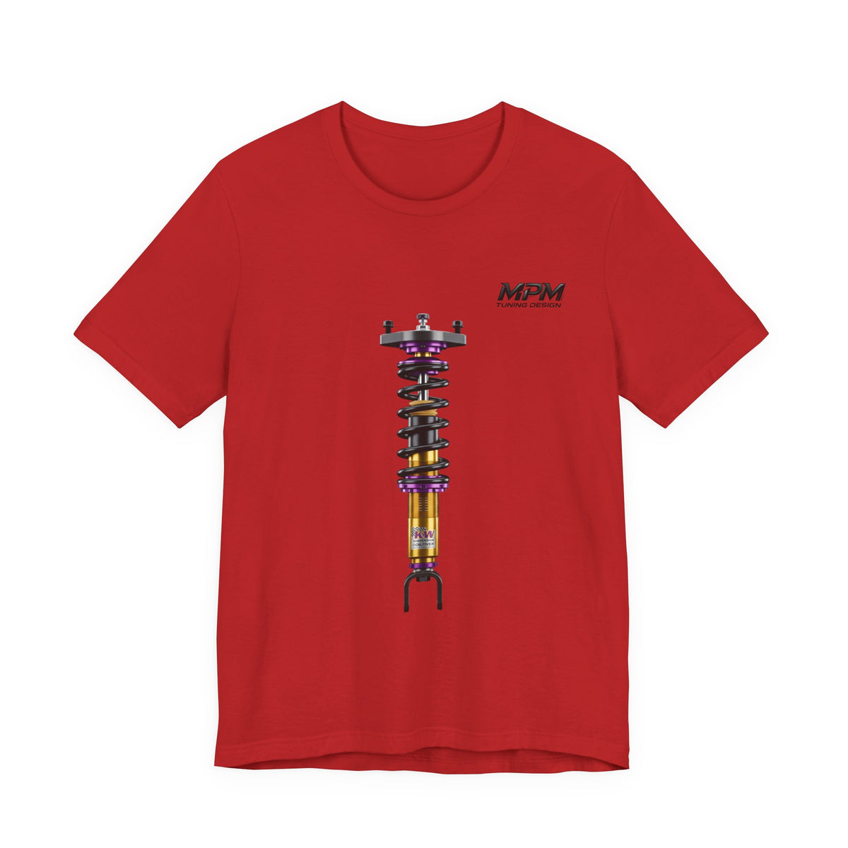 Coilover Shock Graphic Tee — Suspension Tuning T-Shirt | MPM Tuning Design