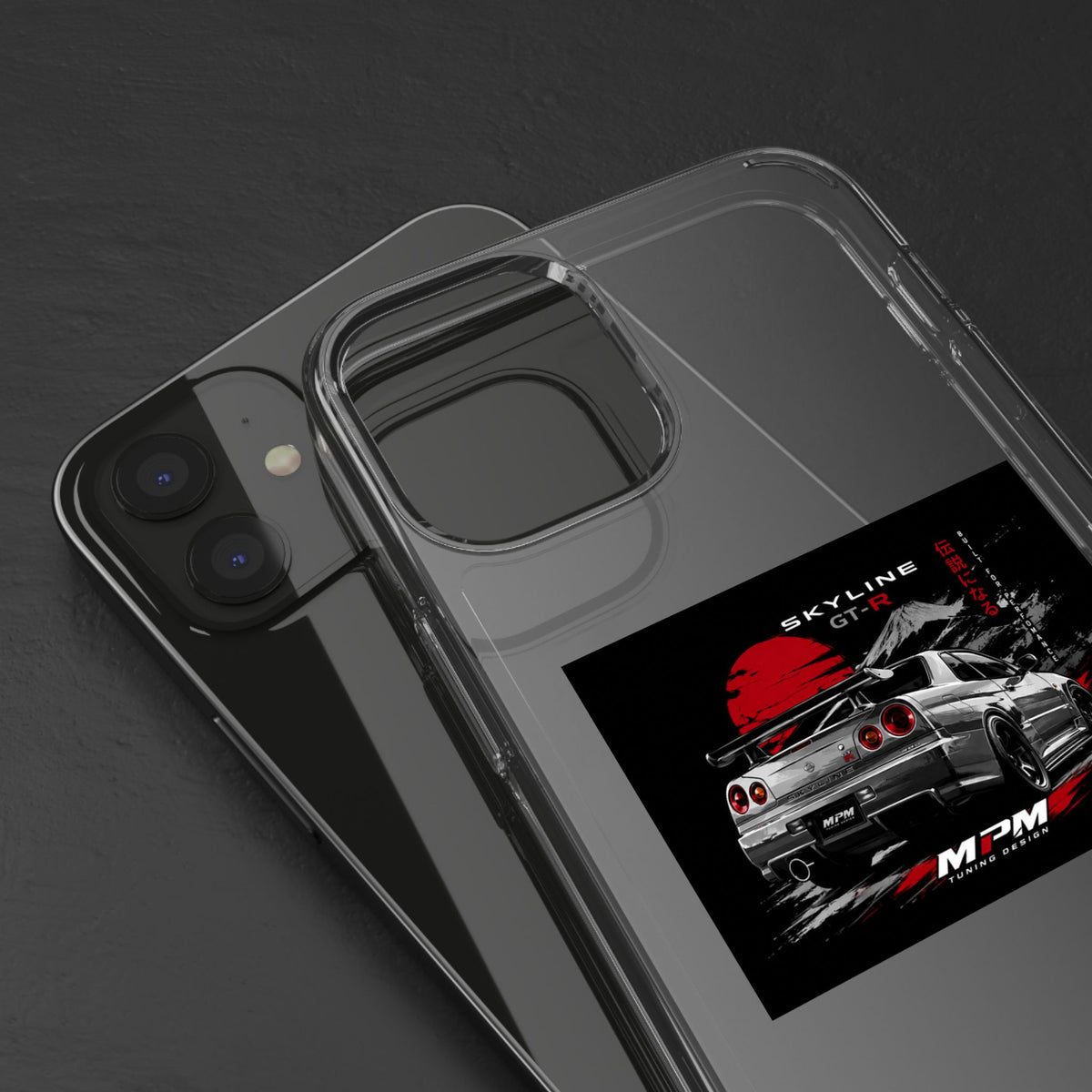 Clear Phone Case — Nissan Skyline GT-R Racing Car Graphic | MPM Tuning Design