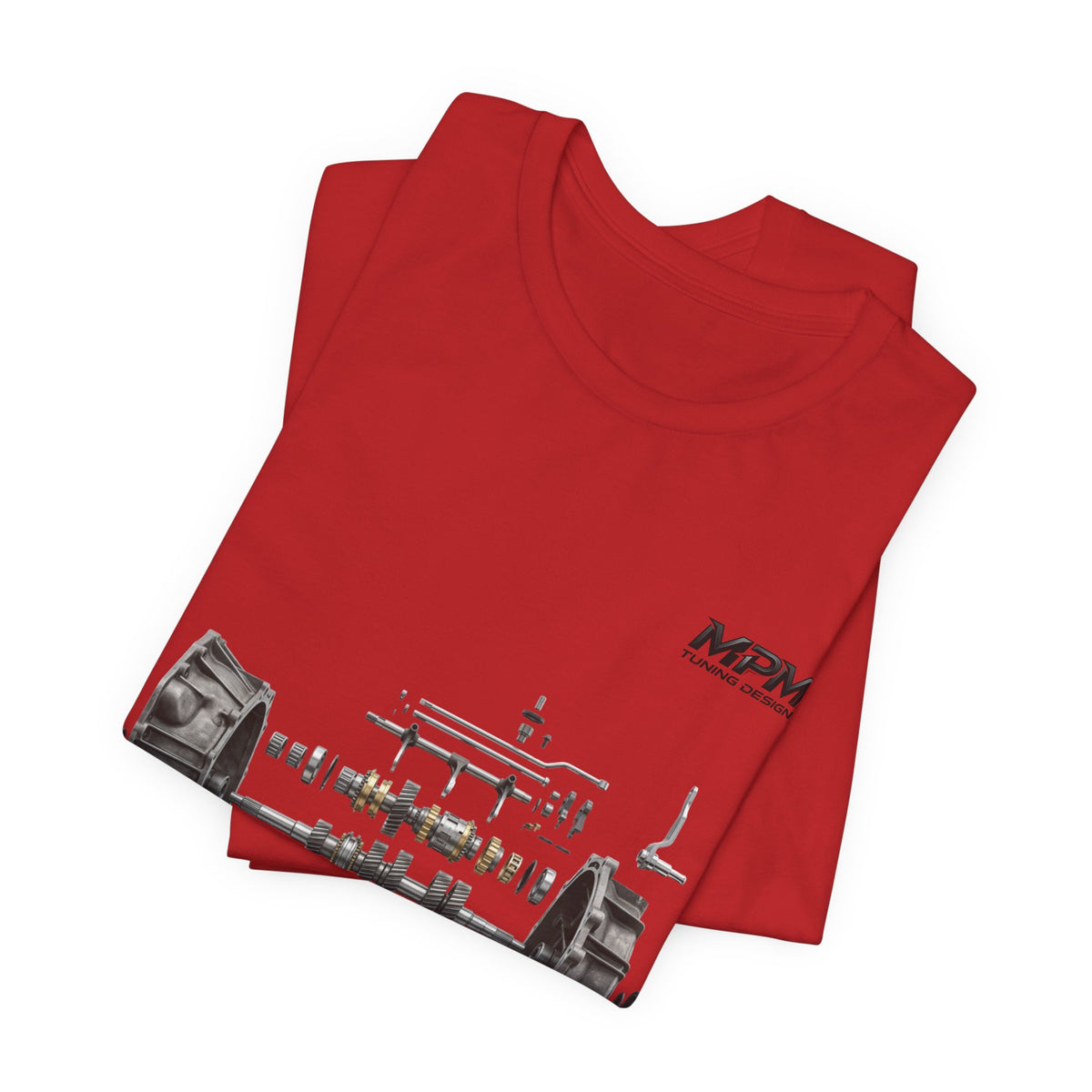 Engine Blueprint Graphic Tee — Mechanical Schematic T-Shirt | MPM Tuning Design