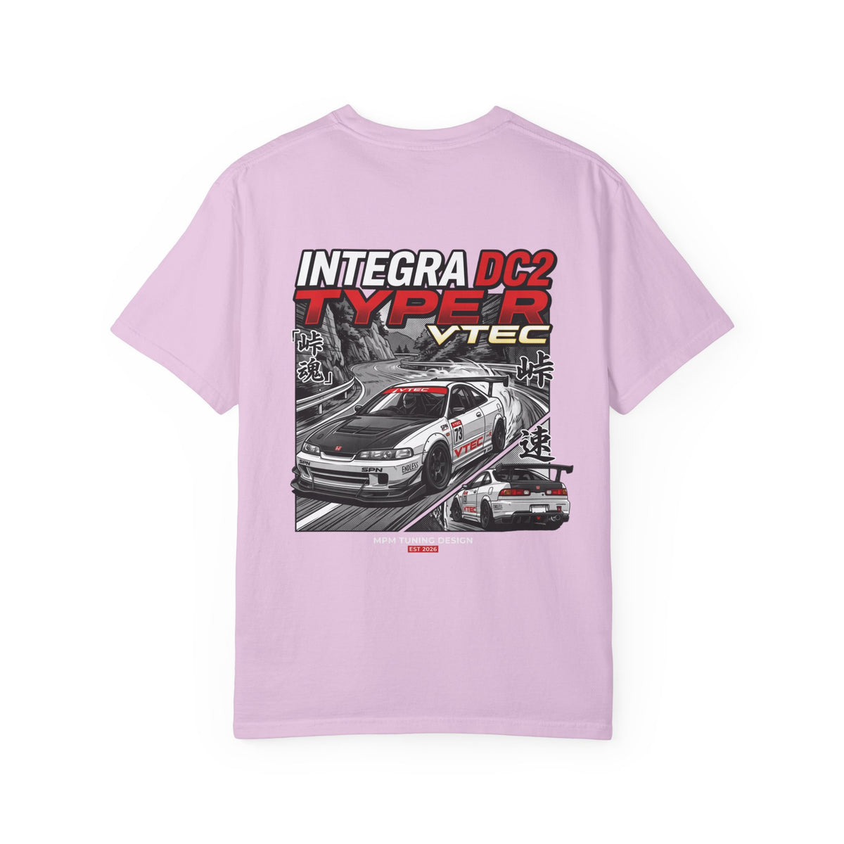 Honda Integra DC2 Type R VTEC Racing T-Shirt — JDM Car Graphic Tee | MPM Tuning Design