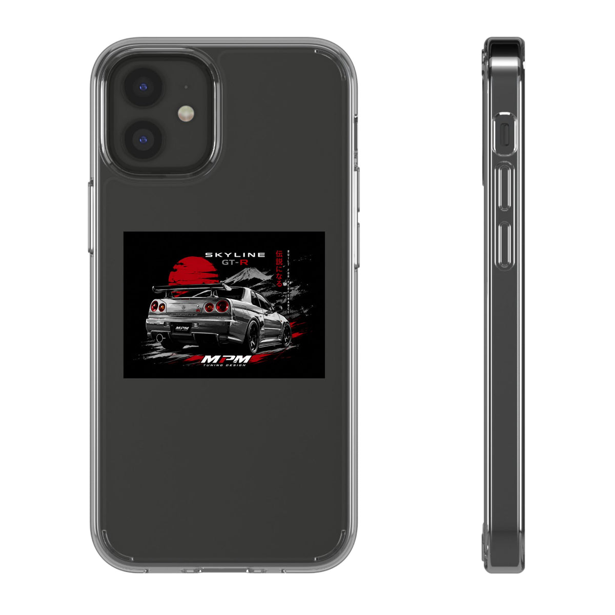 Clear Phone Case — Nissan Skyline GT-R Racing Car Graphic | MPM Tuning Design
