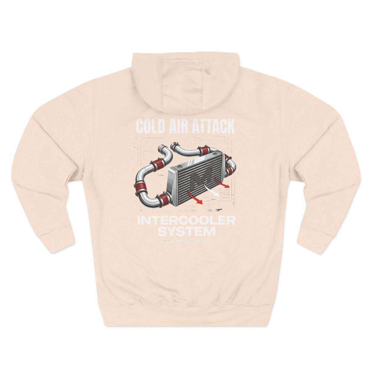 Cold Air Attack Hoodie — Intercooler Graphic JDM Fleece | MPM Tuning Design