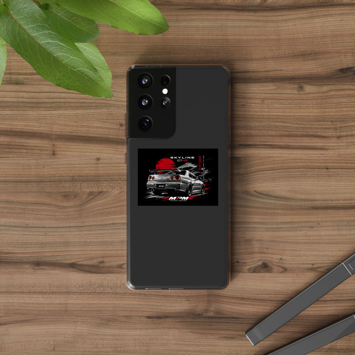 Clear Phone Case — Nissan Skyline GT-R Racing Car Graphic | MPM Tuning Design