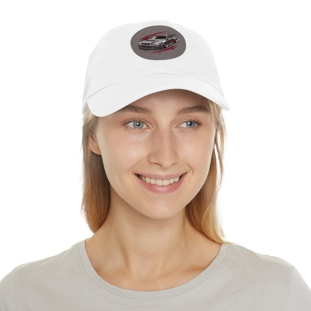 Racing Car Leather Patch Dad Hat — Vintage Sport Sedan Cap | MPM Tuning Design