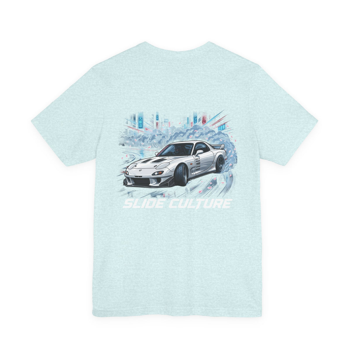 Silver Sports Car Skyline Graphic T-Shirt – MPM Tuning Design