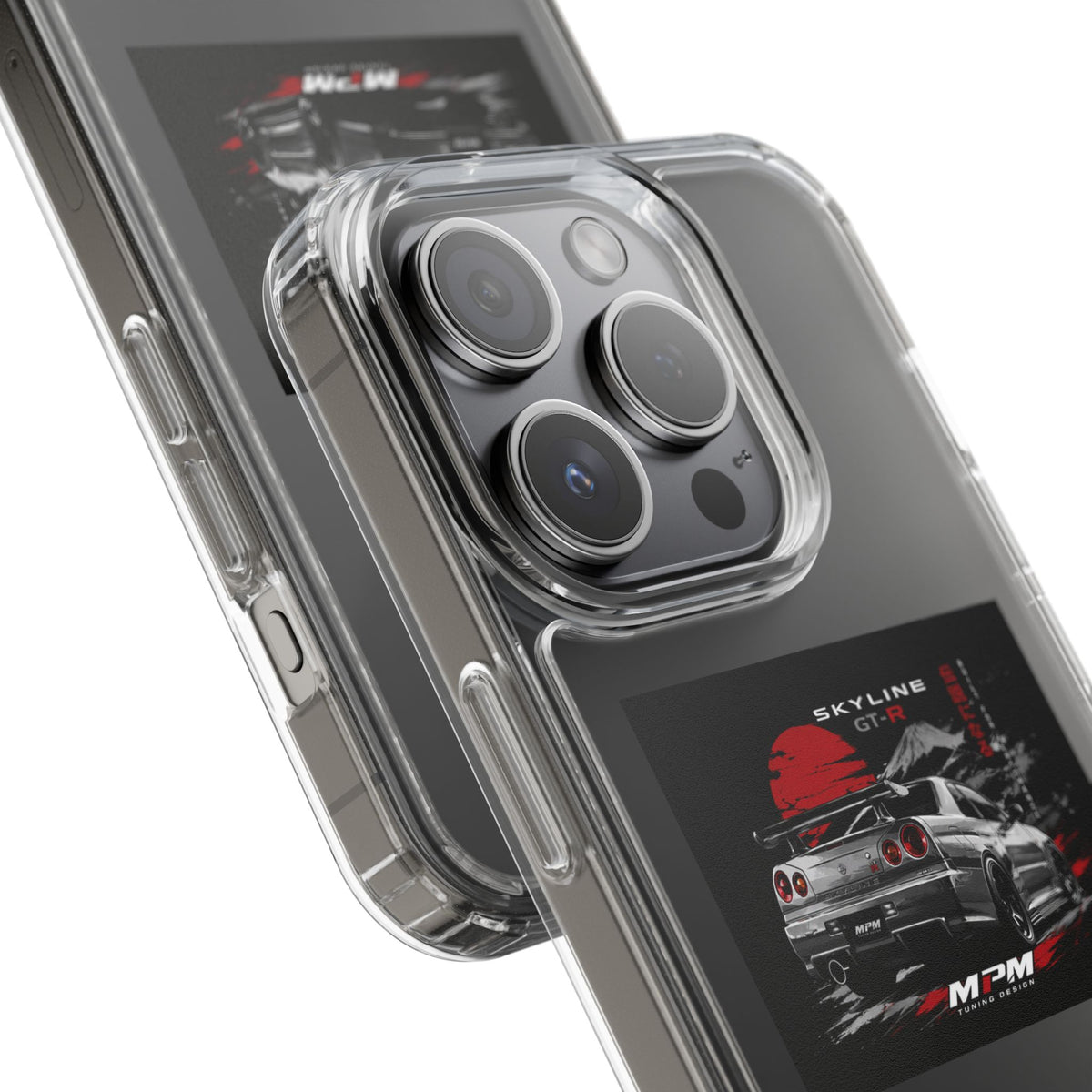 Clear Phone Case — Nissan Skyline GT-R Racing Car Graphic | MPM Tuning Design