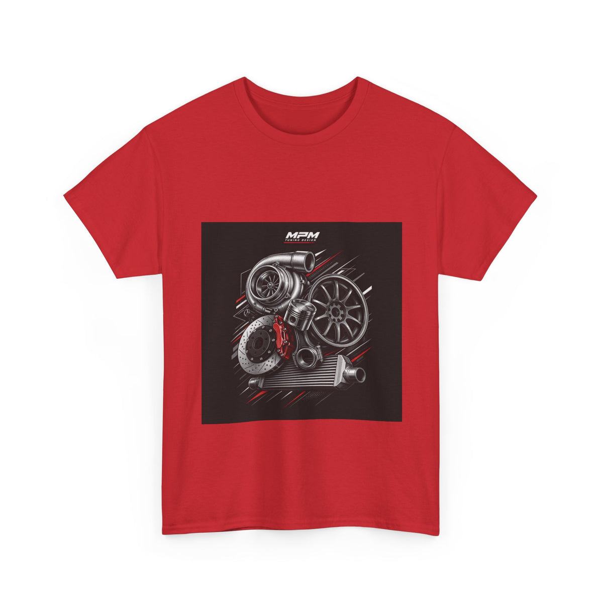 Turbo Engine Parts T-Shirt — Automotive Mechanics Racing Tee | MPM Tuning Design