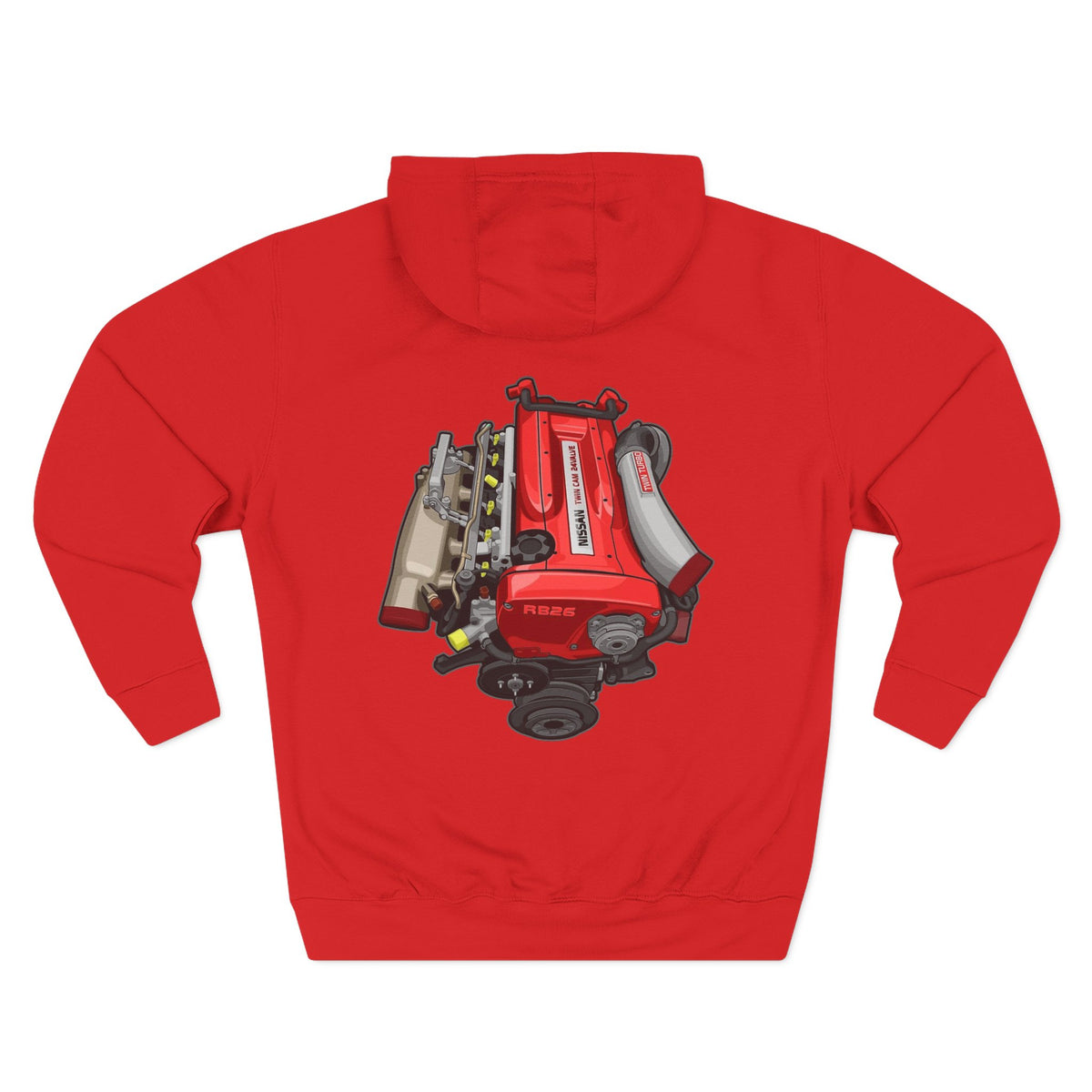 Engine Bay Graphic Hoodie — Car Engine Illustration Fleece | MPM Tuning Design