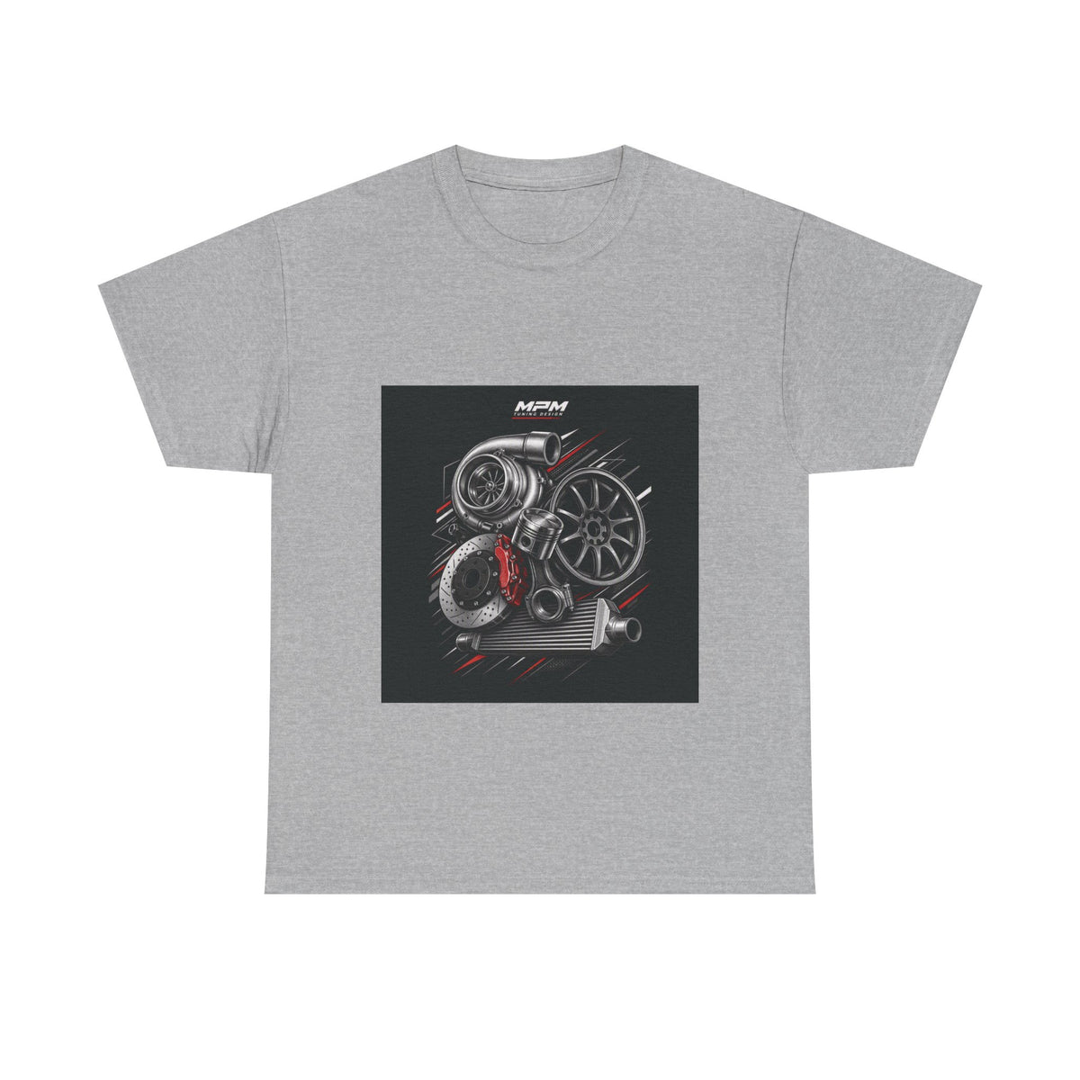 Turbo Engine Parts T-Shirt — JDM Automotive Racing Tee | MPM Tuning Design