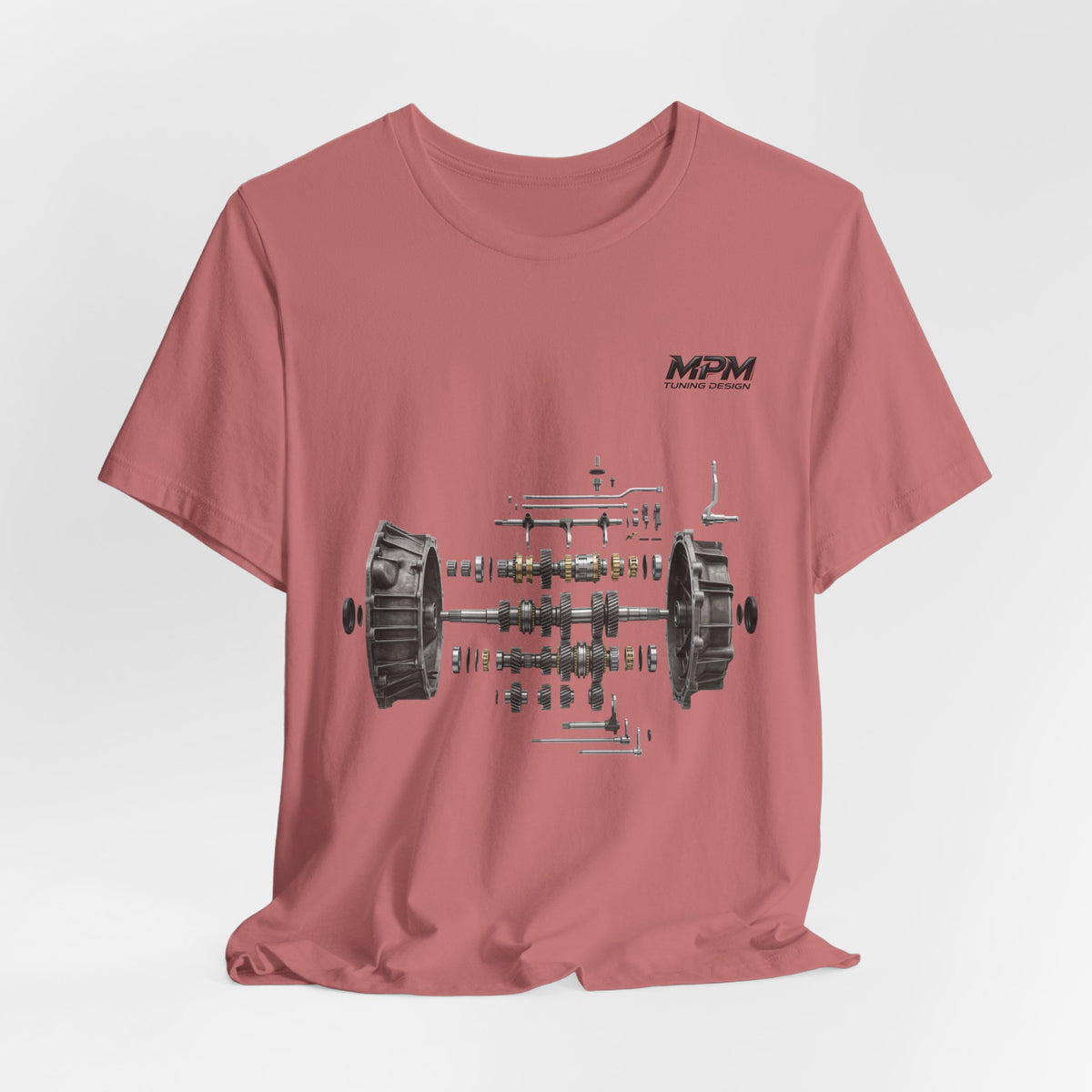 Engine Blueprint Graphic Tee — Mechanical Schematic T-Shirt | MPM Tuning Design