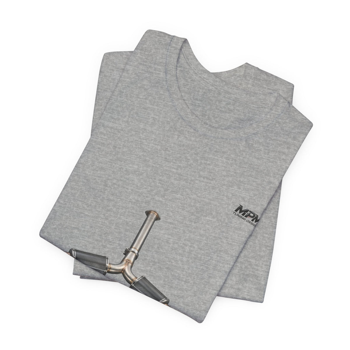 Exhaust Tip Graphic Tee — Quad Burnt Tip Muffler T-Shirt | MPM Tuning Design