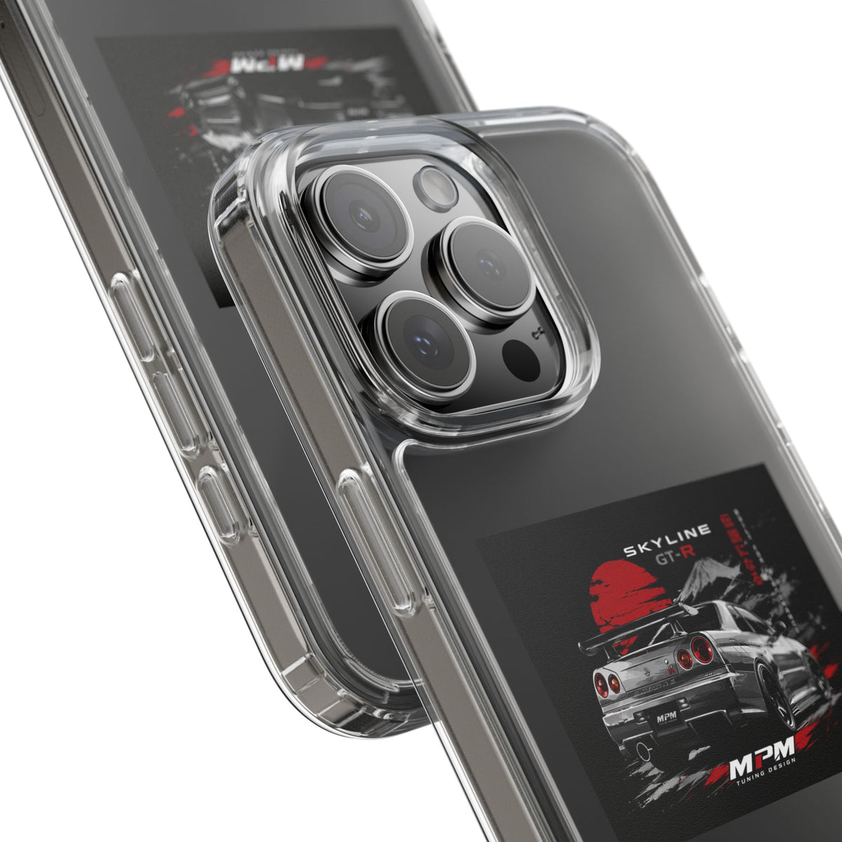 Clear Phone Case — Nissan Skyline GT-R Racing Car Graphic | MPM Tuning Design
