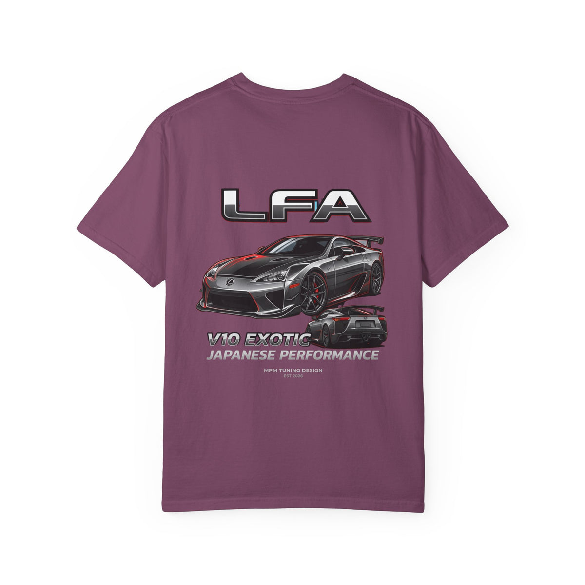 Lexus LFA Sport Car T-Shirt — Japanese Performance Car Graphic Tee | MPM Tuning Design