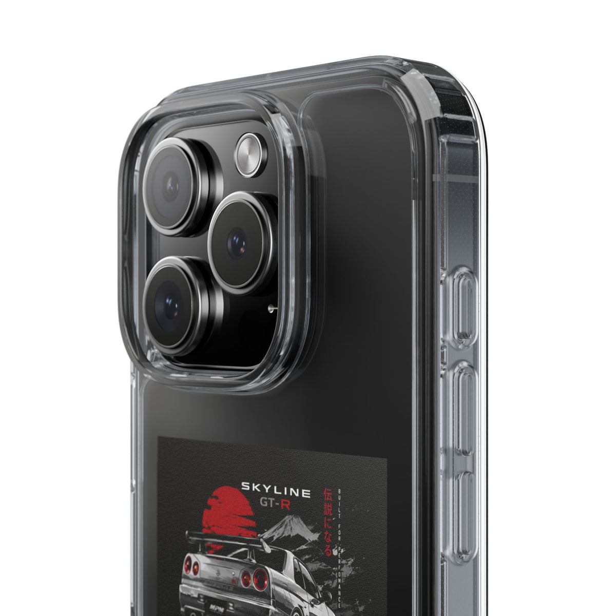 Clear Phone Case — Nissan Skyline GT-R Racing Car Graphic | MPM Tuning Design