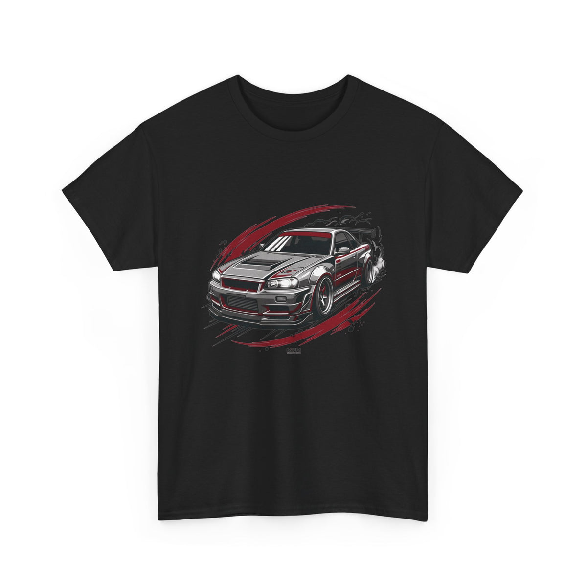 Car Graphic T-Shirt — Sporty Muscle Car JDM Illustration Heavy Cotton Tee | MPM Tuning Design