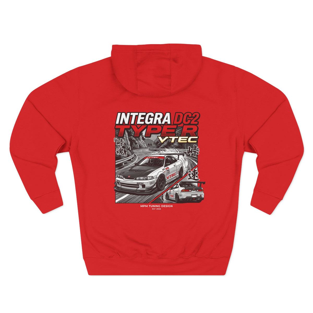 Honda Integra DC2 Type R VTEC Hoodie — Racing Graphic Fleece | MPM Tuning Design