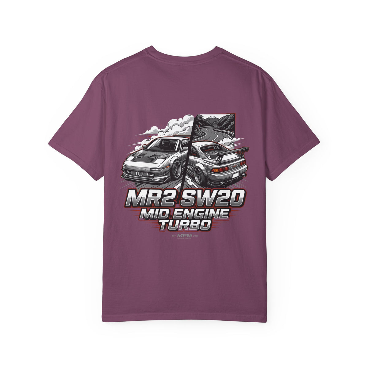 Toyota MR2 SW20 Mid-Engine Turbo T-Shirt — JDM Racing Graphic Tee | MPM Tuning Design