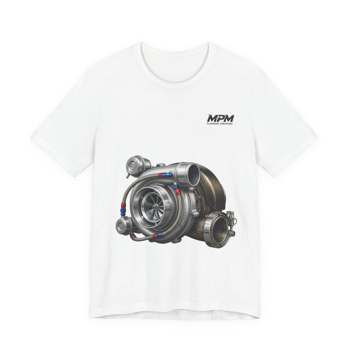 Turbocharger Graphic Tee — Turbo Engine T-Shirt | MPM Tuning Design