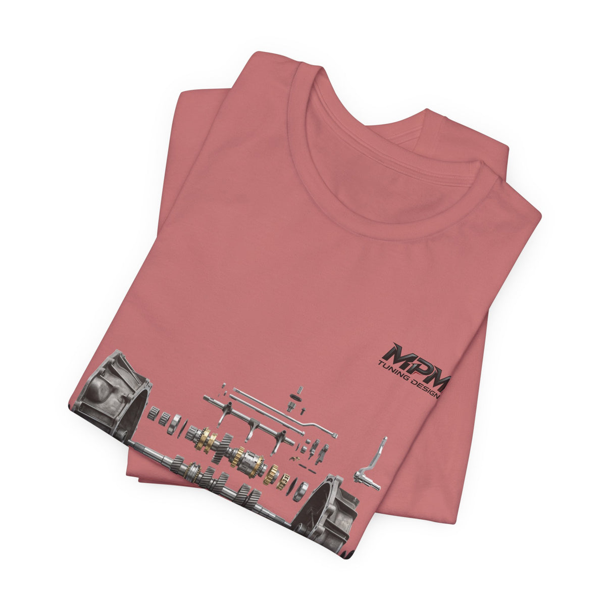 Engine Blueprint Graphic Tee — Mechanical Schematic T-Shirt | MPM Tuning Design