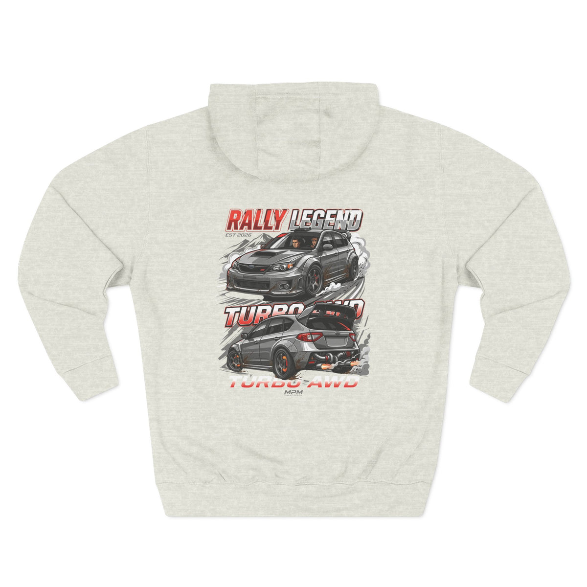 Rally Turbo Hoodie — Racing Car Graphic Fleece Pullover | MPM Tuning Design
