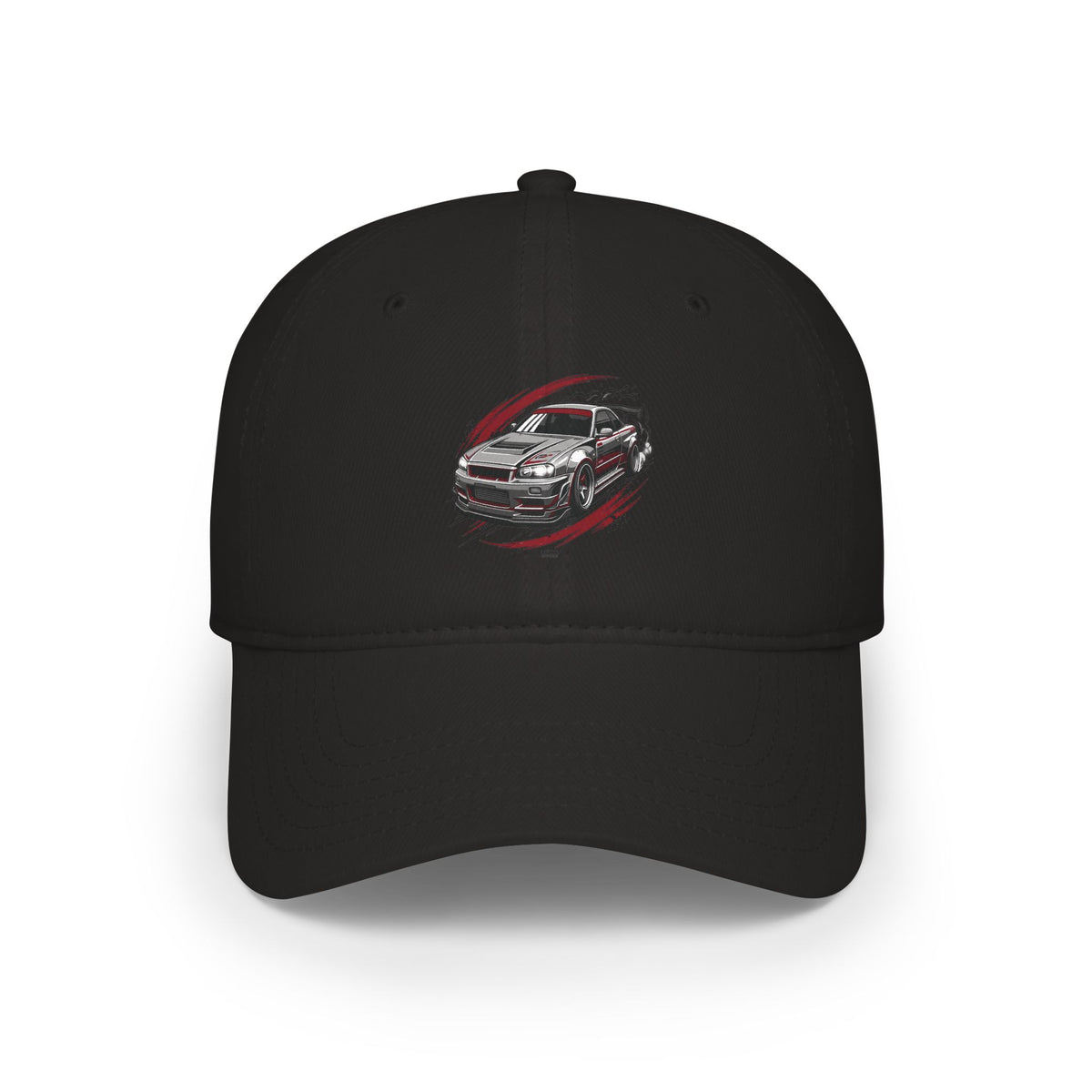 Racing Car Sketch Low Profile Baseball Cap — Car Enthusiast Hat | MPM Tuning Design