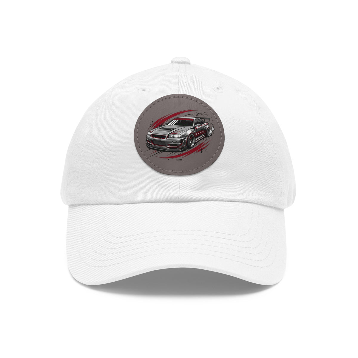 Racing Car Leather Patch Dad Hat — Vintage Sport Sedan Cap | MPM Tuning Design